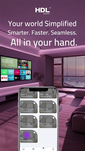 Manage and control everything around you effortlessly with one simple mobile app, designed to keep you connected anytime, anywhere.  For more information, contact us at 01208886888 or send us a direct message. #HotelSwitches #SmartHotels #HotelDesign #EnergySaving #SmartHospitality #HotelSolutions | HDL EGYPT | Facebook