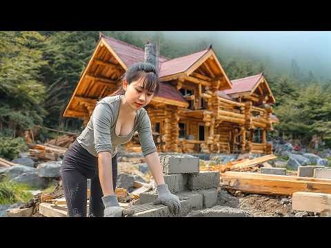 Building the Most Beautiful Log Home | Step-by-Step Cabin Build (4K)