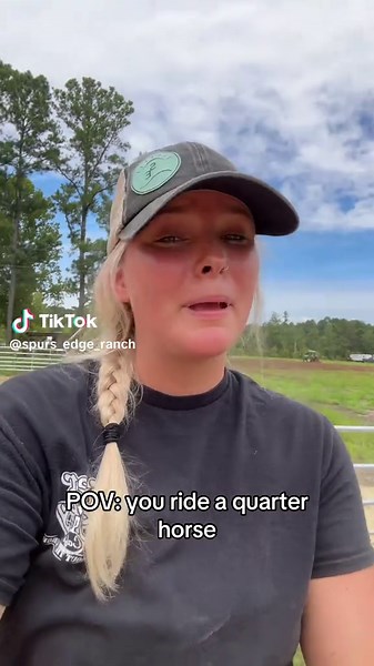 POV: Riding a Quarter Horse with Nala's Charm