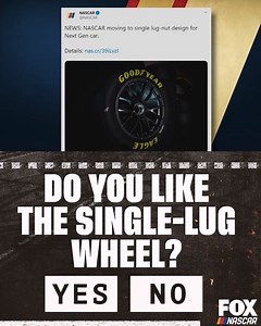 146K views · 3.1K reactions | Single-lug wheels are coming to NASCAR in 2021. Do you like the change? | NASCAR on FOX | Facebook