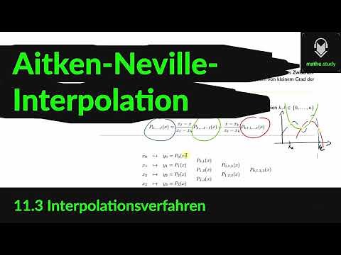 ▶ Aitken-Neville-Interpolation (2/3) [ by MATHE.study ]