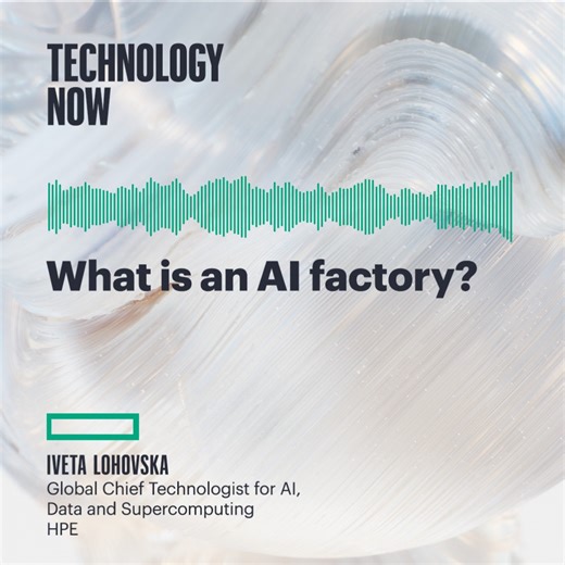 2.3K views · 34 reactions | We talk a lot about how AI is evolving and how it’s used, but we don’t talk much about how it’s made, or where. Today we do. On Technology Now, we ask HPE’s Iveta Lohovska, chief technologist for AI, Data and Supercomputing, about AI factories.  https://hpe.to/61804RoJC | Hewlett Packard Enterprise | Facebook