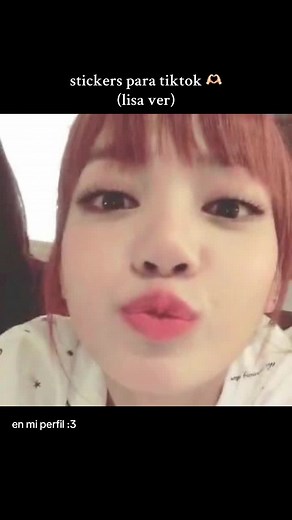 Stickers de Lisa de Blackpink para TikTok