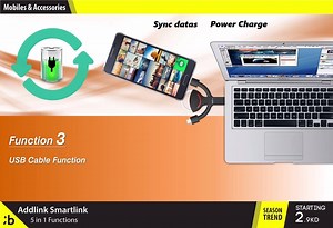 Addlink 16GB & 32GB Smart Link 5 in 1, 2 Micro USB USB - Black,1 YR Warranty✨✨ Order online👉🏻: https://goo.gl/Xo7NR4 Whatsapp💸: 96968488 For more information please call☎️1800081 | Blink