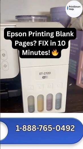 Epson EcoTank ET-2720 Printing Blank Pages? FIX in 10 Minutes! 🔥