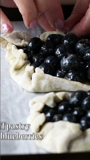 Easy Lemon Blueberry Tarts with Puff Pastry | Ready in 30 Minutes! #EasyBaking #DessertLover