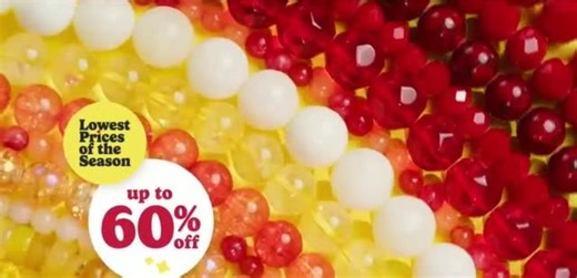 michaels lowest prices season: art supplies, beads, ad