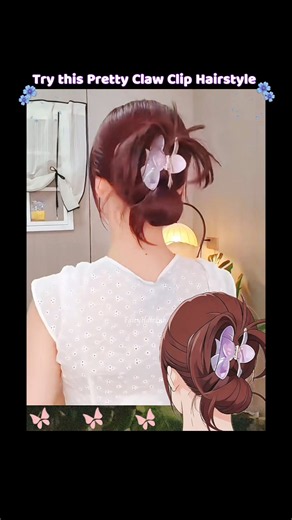 Try this Pretty Claw Clip Hairstyle 💝 Tutorial 💮 Fairy Hair Lab 💖
