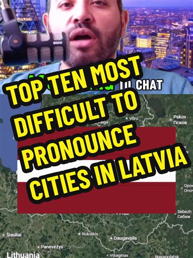 Top Ten Most Difficult to Pronounce Cities in Latvia