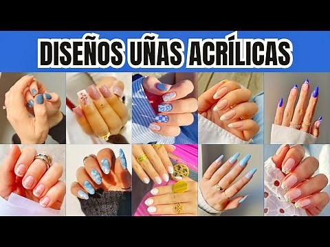 +30 DISEÑOS de UÑAS ACRÍLICAS sencillas y bonitas