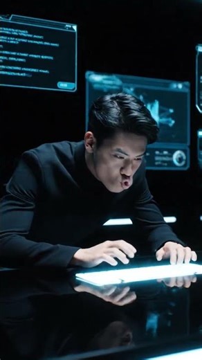 Hologram UI Design | Air Gestures | Futuristic ASMR #asmr #shorts #future