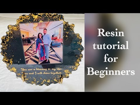 Easy Resin Frame tutorial for beginners! Step by step free resin class ‪@tulsiresinstore‬