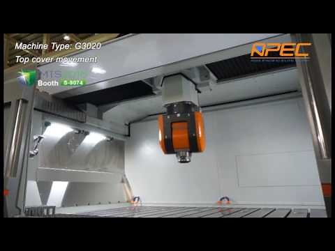 Scrolling Top cover DEMO, G3020, 5-axis gantry machining center, APEC