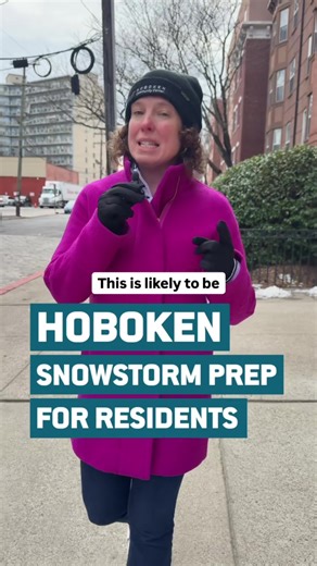 Winter Storm of 10-14” possible starting Sunday at 7am, changing over to ice and sleet in the late afternoon - #Hoboken be ready. ❄️