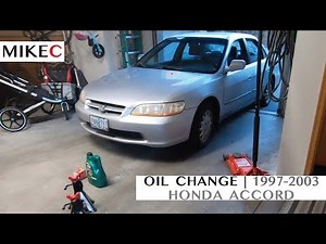 Honda Accord Oil Change | 1997-2003