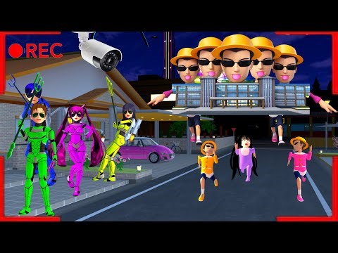 Yuta Mio Panics When Baby Chelin Is Chased by a Five-Headed School Anomaly 😱|| Sakura School Simu...