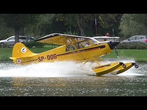 Seaplane Meeting Stubenbergsee | Aviat Husky A1C-180 touch & go, landing and takeoff