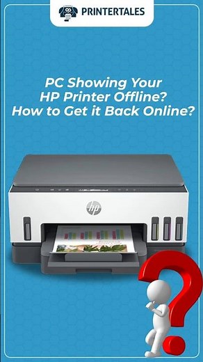 How to fix HP Printer Showing Offline error on your PC? #printertales #hpprinter #printer #offline