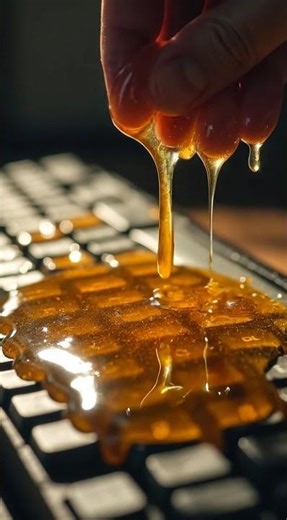 🍯⌨️ Honey Keyboard ASMR: Ultra Satisfying Sticky Sounds 🎧