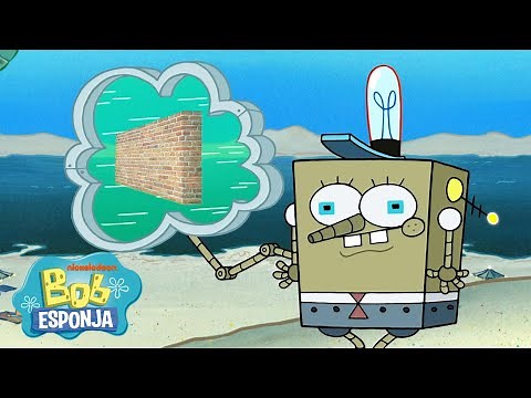 Bob Esponja | ¡Bob Esponja y Calamardo son ROBOTS! 🤖 | Escena completa | Bob Esponja en Español