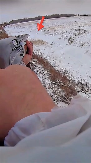 Hunting rabbit in the snow🐇 #SnowHunt #Rabbithunting #WinterHunt #HuntingLife