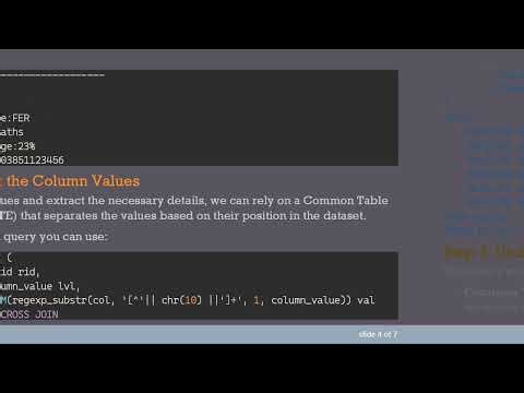 How to Parse Data in Oracle 11g for Effective SQL Queries