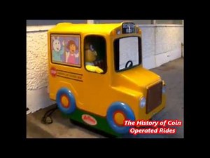 2000s Coin Operated School Bus Kiddie Ride - Arthur