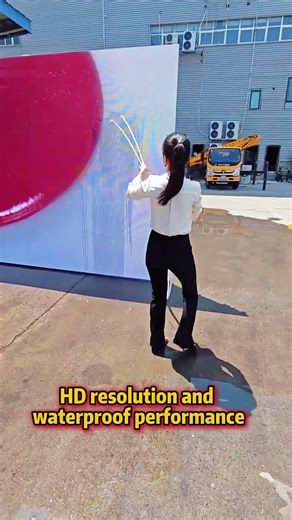 Fast setup screen waterproof test #led #leddisplay #waterproof #ledfactory #ledscreen