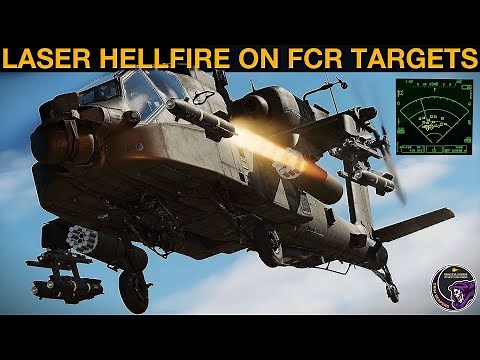 AH-64D Apache: Firing LASER Hellfire & Gun On FCR Targets Tutorial | DCS