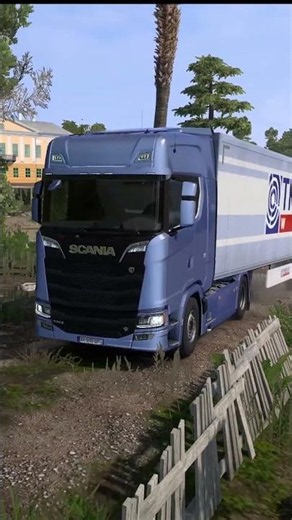 ETS2 1.60 - This Scania V8 Loud Sound Can Be Heard In Dubai! 🔊🔥 #Shorts