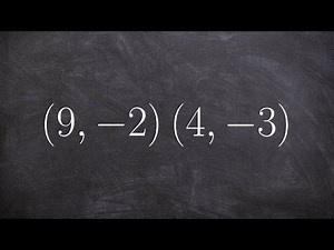 Given two points find the equation of a line using point slope