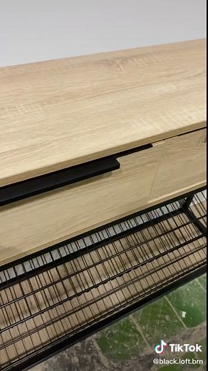 Modern Minimalist Wooden Console Table Showcase