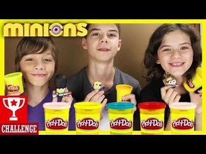 MINIONS PLAY DOH CHALLENGE! | KITTIESMAMA