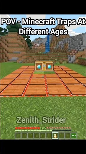 POV - Traps At Different Ages In Minecraft #youtubeshorts