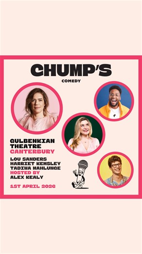 Chump’s Comedy | 🚨 NEW SHOW 🚨 Chump’s Comedy returns to The Gulbenkian for an April Fools Day special! An unmissable comedy line up headlined by Lou Sanders... | Instagram