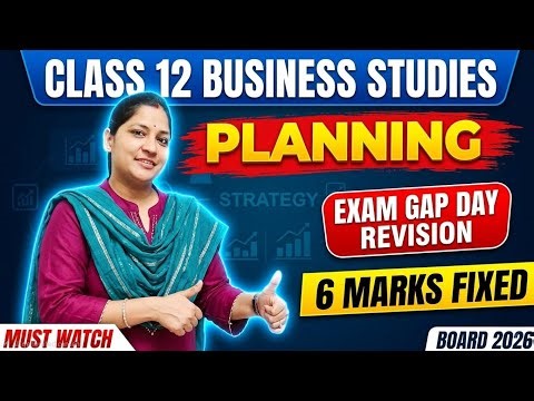 Planning One Shot | Class 12 Business studies Chapter 4 | Complete chapter in just 10 Minutes 🚀 |