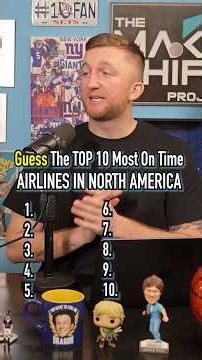 Top 10 Most On-Time Airlines In North America! #shorts #plane #flying #airline #top10