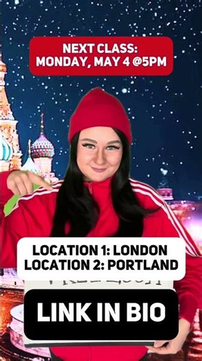 Free Russian Class On Zoom! Monday, May 4th at 5pm. Location 1: London, Location 2: Portland #free