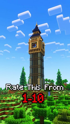 Building BIG BEN 💂 #minecraft #london #minecraftbuilding #minecraftbuilds