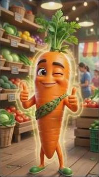 😂 Talking Carrot in Supermarket 🥕 | Funny AI Animation Shorts #shorts #viral #ai #funny #cartoon