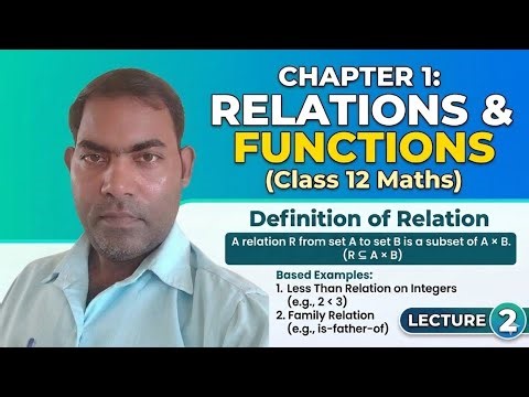 Relations And Functions Class 12 Maths | Definition of Relation Concept Clear | Relation Kya Hai ?