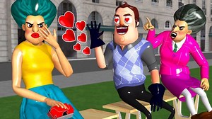 712K views · 7.4K reactions | Scary Teacher 3D - Hello Neighbor Love Miss T - Funny Story with Ice Scream Man | Potência Segurança Eletrônica | Facebook