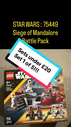 Sets under £20 you say?… new series Set 1 of 5 Really good set this cost me £8.99 Cool mini figures 7/10 for the price but defo one to add #lego #afol #legotok #fyp #starwarslego