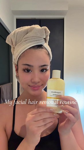 My facial hair removal routine💆🏻‍♀️ #nightroutine#skincareroutine#facehairremoval#ちぇな#chenar