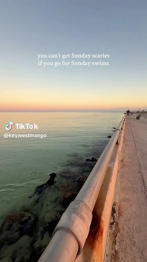 Sunday Swim at White Street Pier, Key West