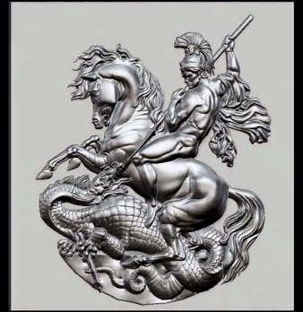 Saint George 3D STL Relief & Depth Map | CNC Router | 3D Printing (digital Download) - Etsy