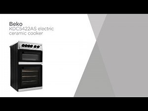 Beko KDC5422AS 50 cm Electric Ceramic Cooker - Silver | Product Overview | Currys PC World