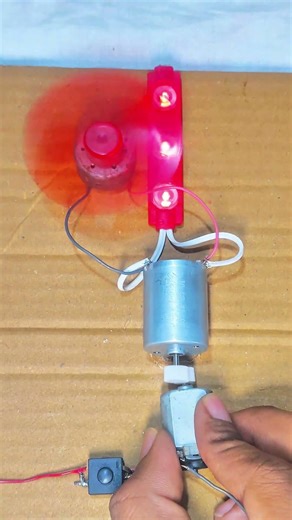 How I Powering In LED Light & DC Motor Fan With a Dyna