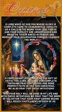 🎄 Christmas Novena Day 3 – Prayer for Joy Hope the Coming of the Infant Jesus Advent Devotion