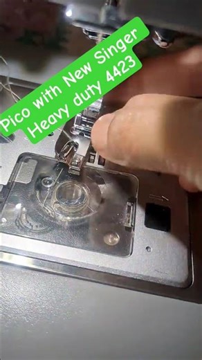 Singer 4423 dupatta Pico 🧵👗🪡 #sewing#singersewingmachine#stichingtips#tutorial#gadar2 #movie#shorts